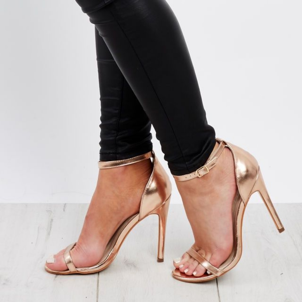 Rose Gold Truffle Collection Stiletto Heels US 7 - NIB